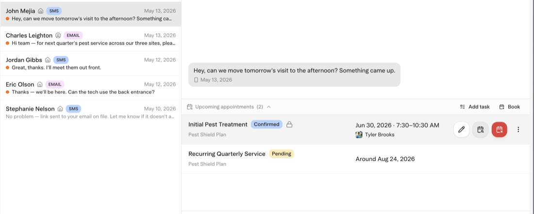 Customer Communication in Solea
