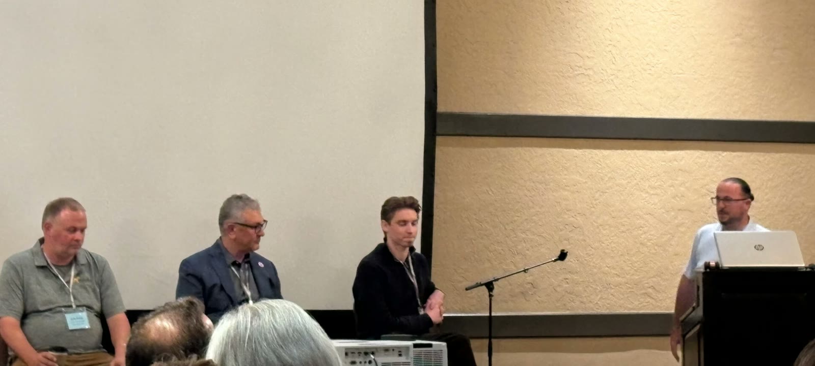 On an industry panel