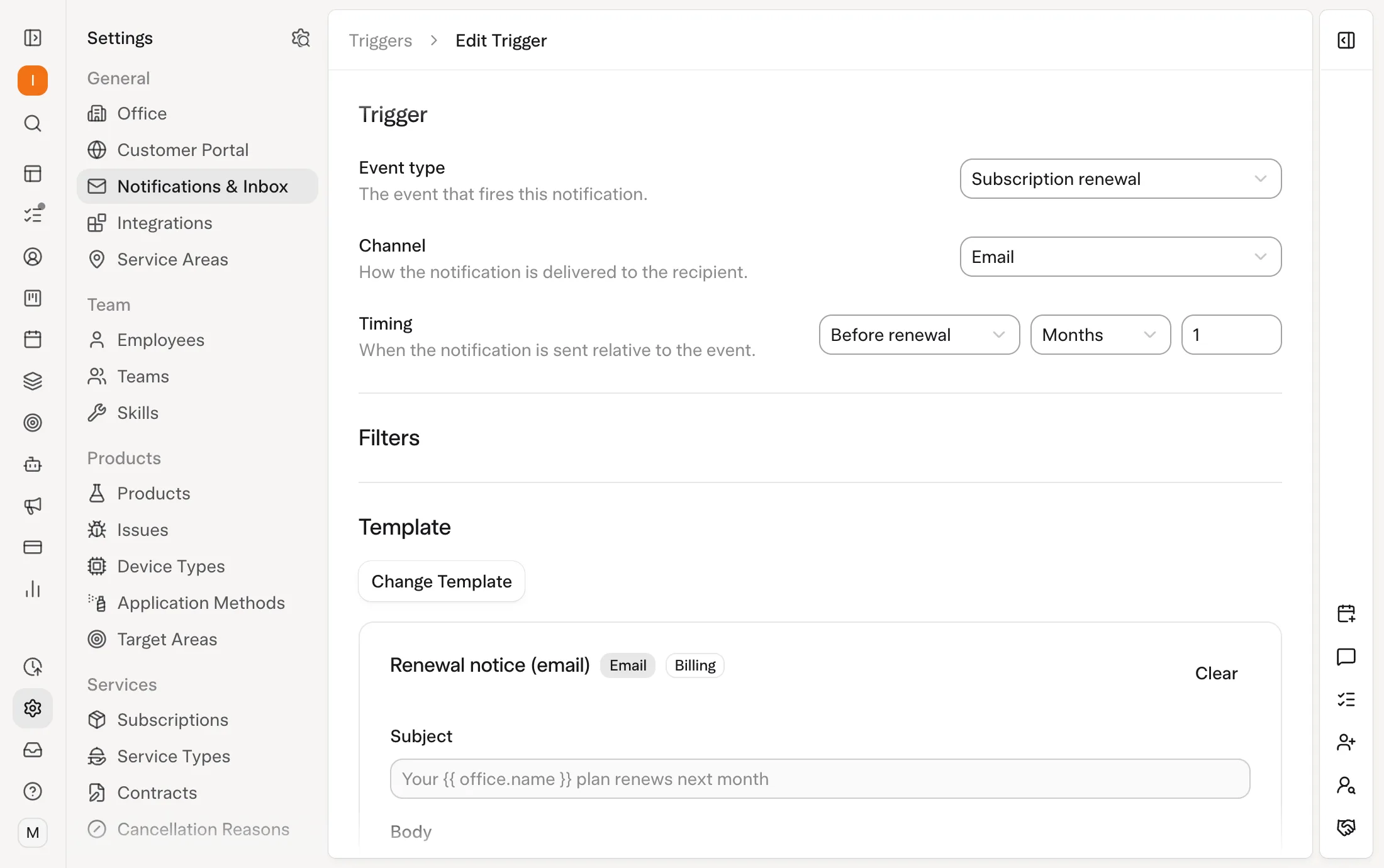 Solea app: Billing & payments (demo data)